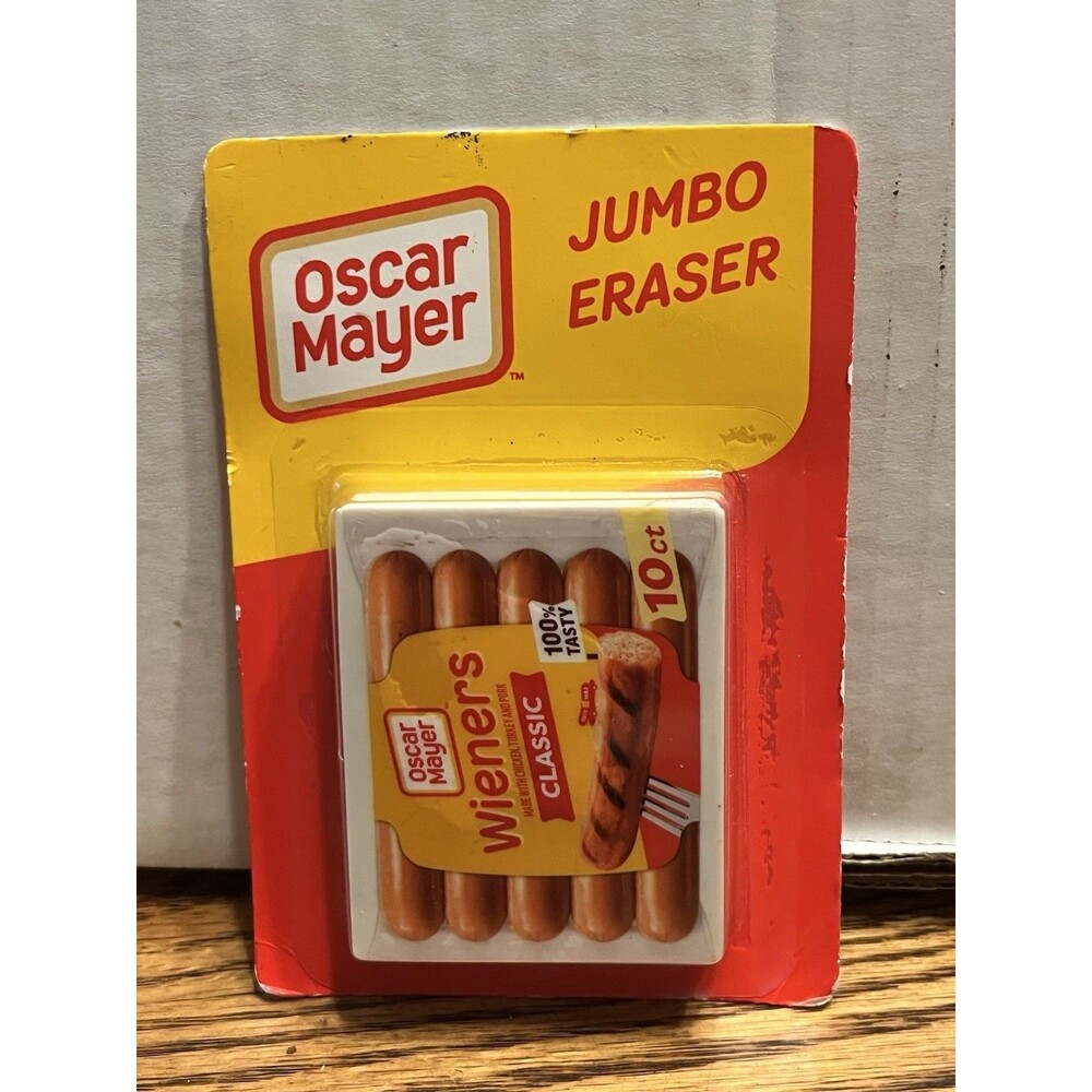 OSCAR MAYER Wieners Jumbo Eraser NEW